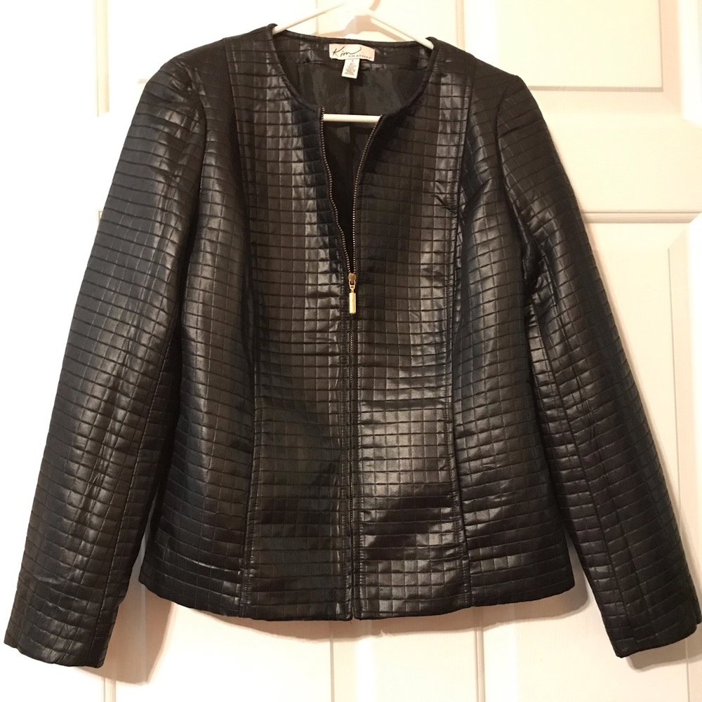 Kim Rogers Black textured Jacket